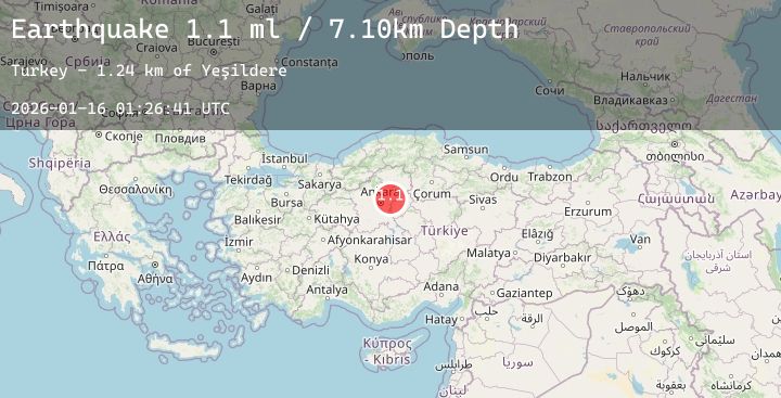 Map of CENTRAL TURKEY