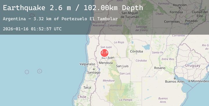 Map of SAN JUAN, ARGENTINA