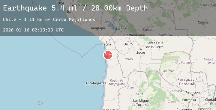 Map of OFFSHORE TARAPACA, CHILE