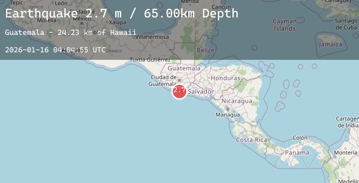 Map of OFFSHORE GUATEMALA