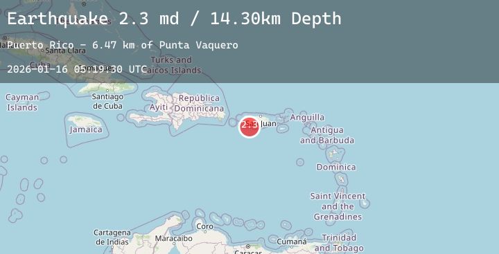 Map of PUERTO RICO REGION