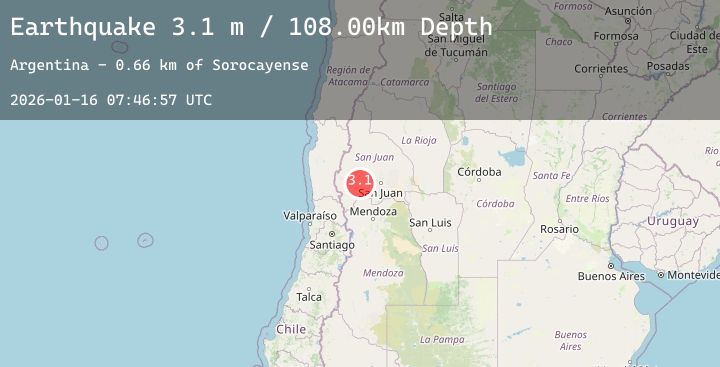 Map of SAN JUAN, ARGENTINA
