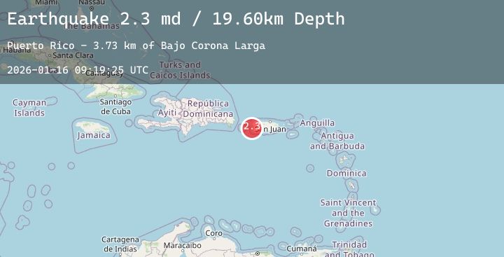 Map of MONA PASSAGE, PUERTO RICO