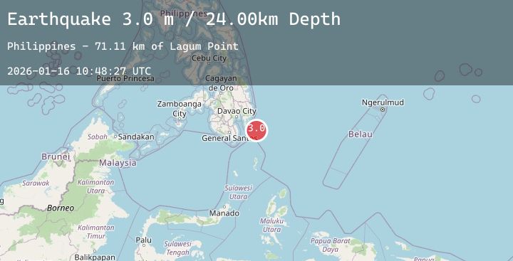 Map of MINDANAO, PHILIPPINES