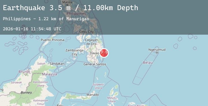 Map of MINDANAO, PHILIPPINES