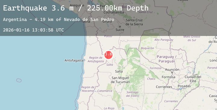 Map of POTOSI, BOLIVIA