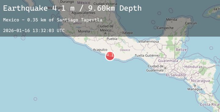 Map of OAXACA, MEXICO