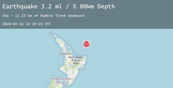 Map of OFF E. COAST OF N. ISLAND, N.Z.