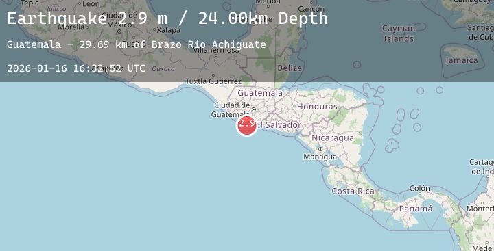 Map of OFFSHORE GUATEMALA
