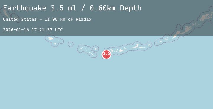Map of ANDREANOF ISLANDS, ALEUTIAN IS.