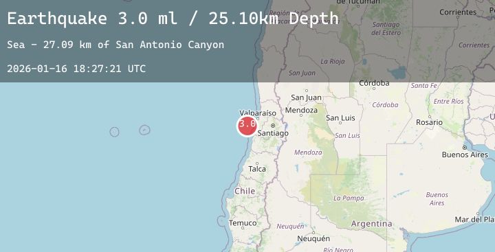 Map of OFFSHORE VALPARAISO, CHILE
