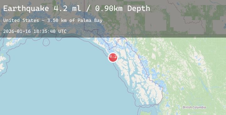 Map of SOUTHEASTERN ALASKA