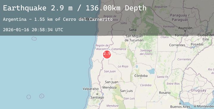 Map of LA RIOJA, ARGENTINA
