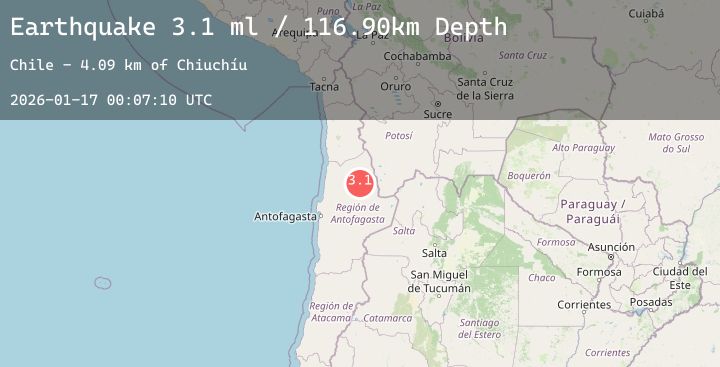 Map of ANTOFAGASTA, CHILE