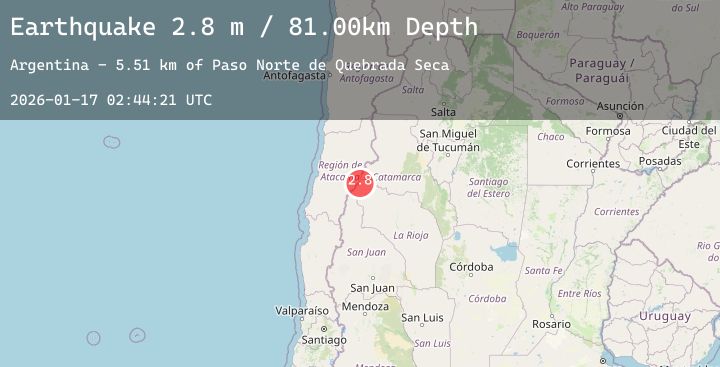 Map of LA RIOJA, ARGENTINA
