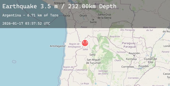 Map of ANTOFAGASTA, CHILE