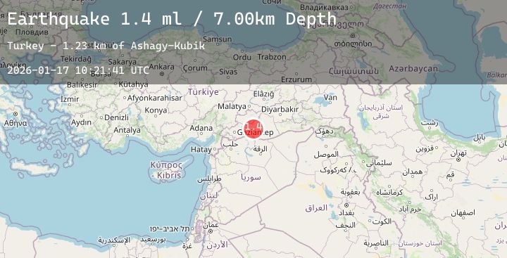 Map of EASTERN TURKEY