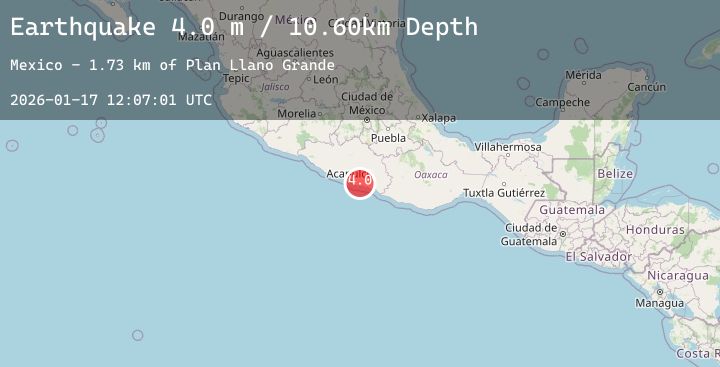 Map of GUERRERO, MEXICO