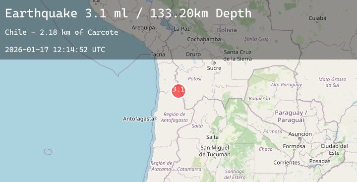 Map of ANTOFAGASTA, CHILE