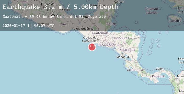 Map of OFFSHORE GUATEMALA