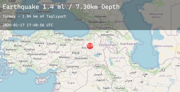 Map of EASTERN TURKEY