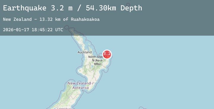 Map of OFF E. COAST OF N. ISLAND, N.Z.