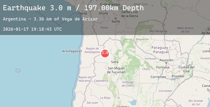 Map of JUJUY, ARGENTINA