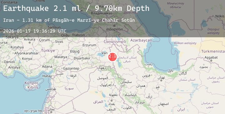 Map of TURKEY-IRAN BORDER REGION