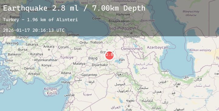 Map of EASTERN TURKEY