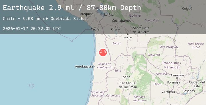 Map of ANTOFAGASTA, CHILE