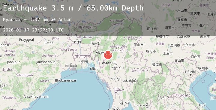 Map of MYANMAR-INDIA BORDER REGION