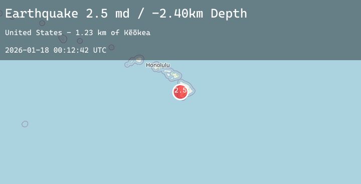 Map of ISLAND OF HAWAII, HAWAII