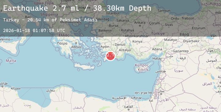 Map of DODECANESE IS.-TURKEY BORDER REG