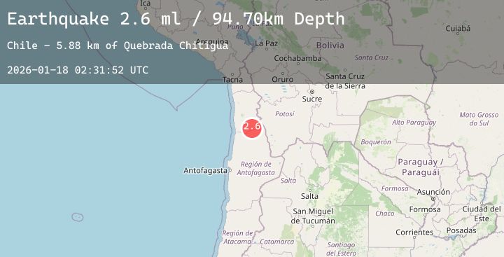 Map of TARAPACA, CHILE