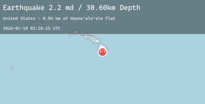 Map of ISLAND OF HAWAII, HAWAII
