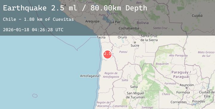 Map of TARAPACA, CHILE