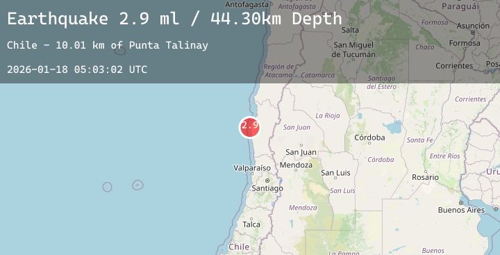 Map of OFFSHORE COQUIMBO, CHILE