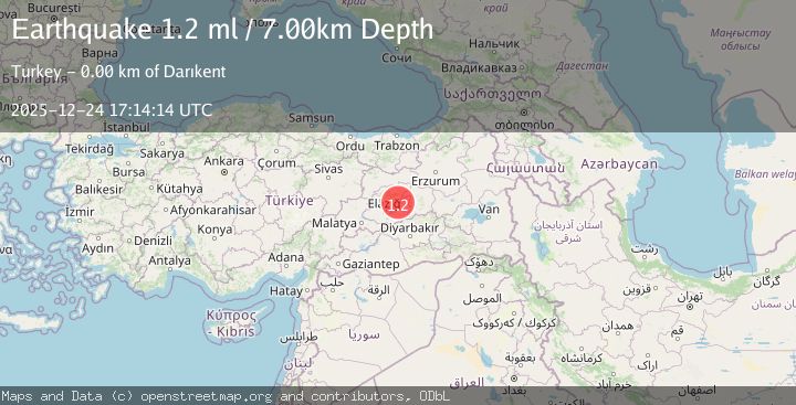 Map of EASTERN TURKEY