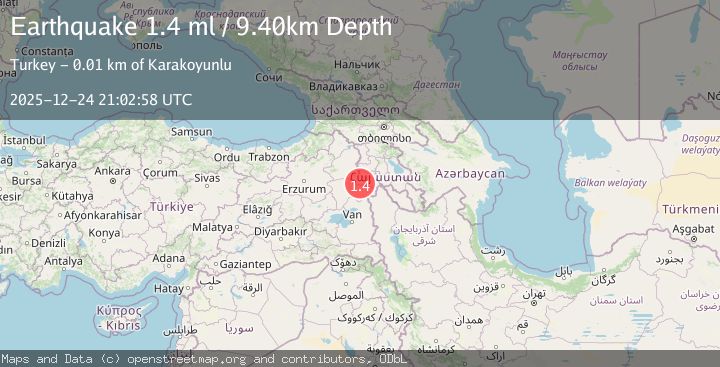 Map of EASTERN TURKEY
