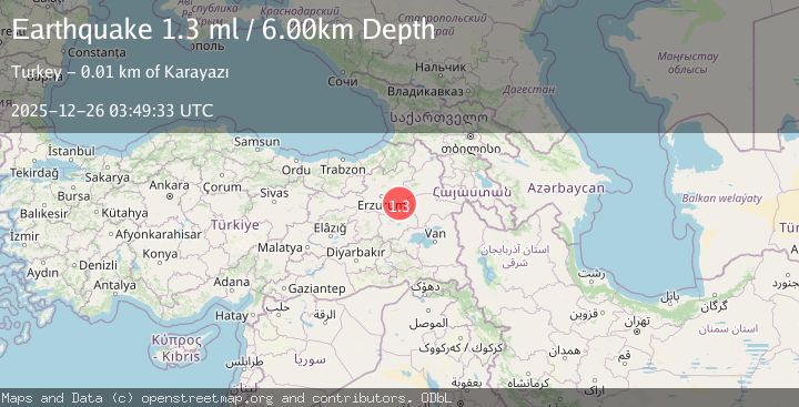Map of EASTERN TURKEY