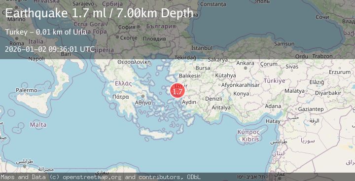 Map of NEAR THE COAST OF WESTERN TURKEY