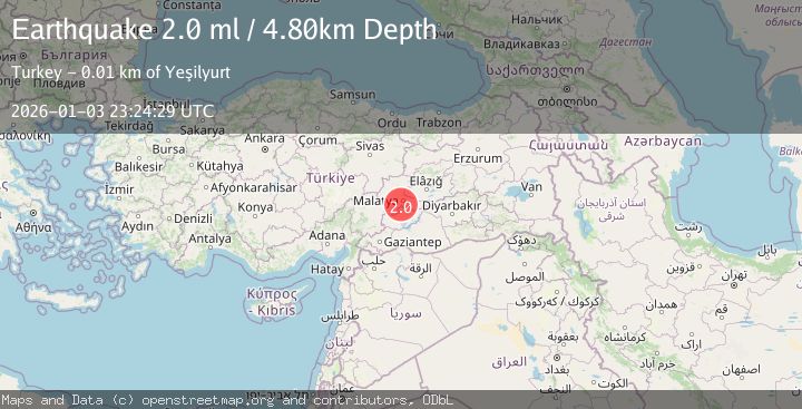 Map of EASTERN TURKEY