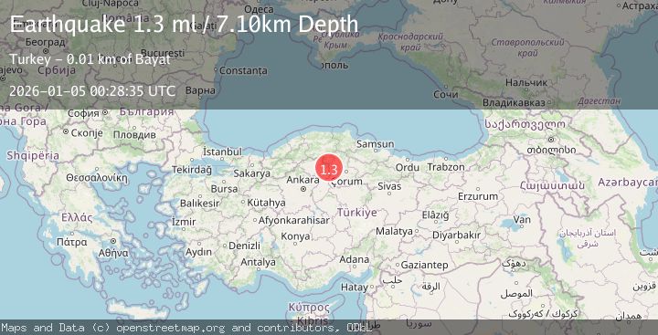 Map of CENTRAL TURKEY