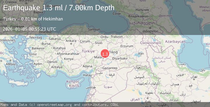 Map of EASTERN TURKEY