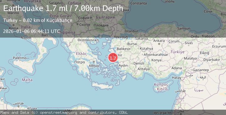 Map of NEAR THE COAST OF WESTERN TURKEY