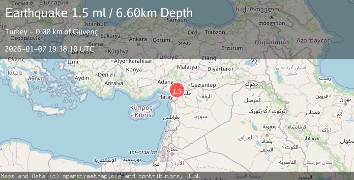 Map of TURKEY-SYRIA BORDER REGION