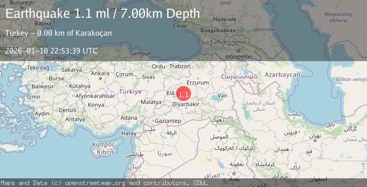 Map of EASTERN TURKEY
