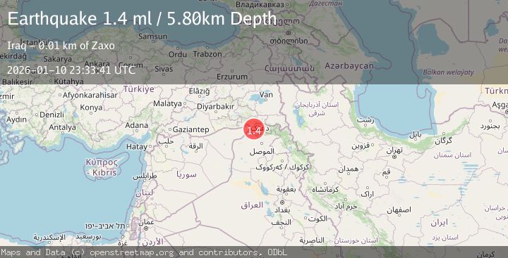 Map of TURKEY-SYRIA-IRAQ BORDER REGION