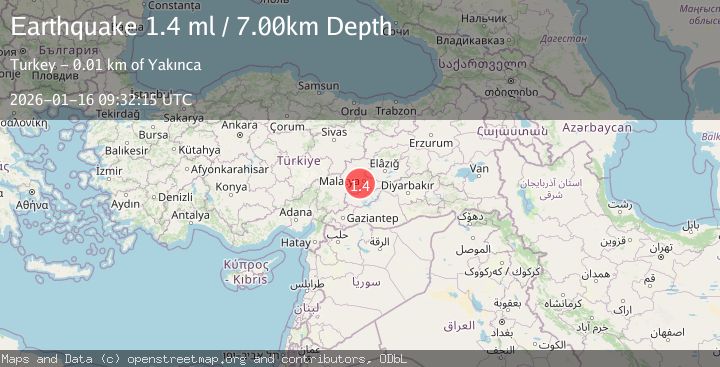 Map of EASTERN TURKEY