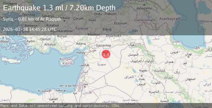 Map of TURKEY-SYRIA BORDER REGION